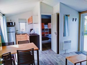 location mobil home camping Sarzeau cuisine